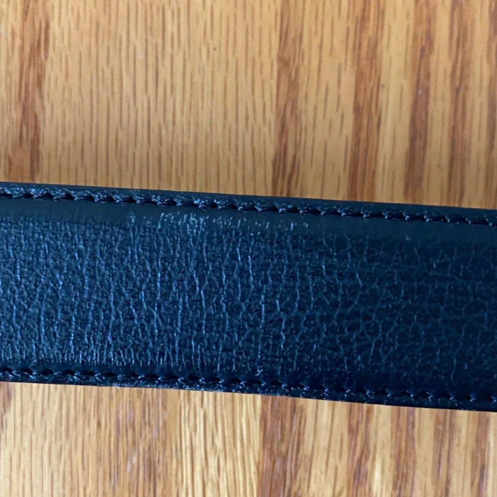BRUNO MAGLI Black Leather Made‎ in Italy 1” Belt SZ 40